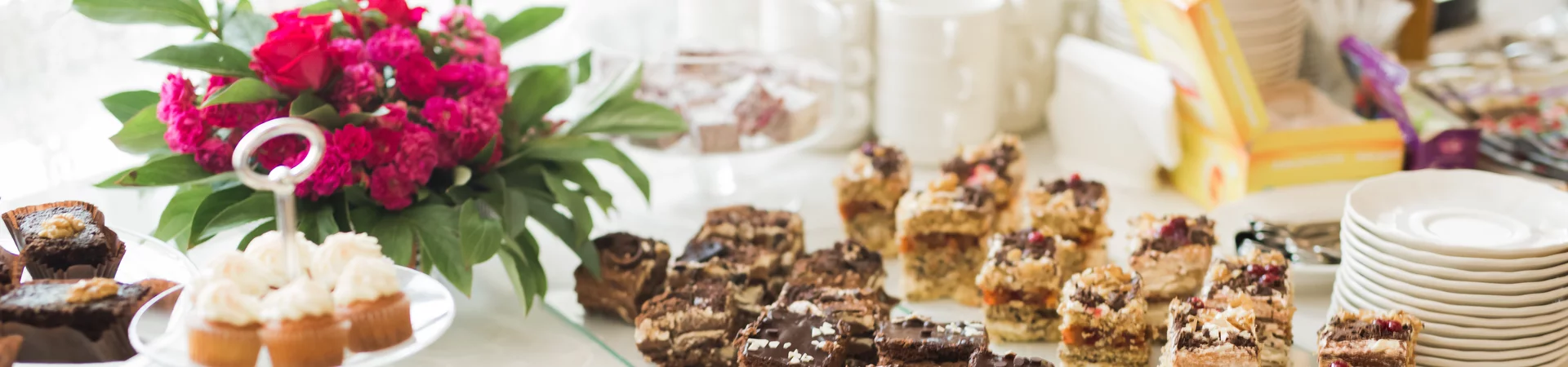 A table adorned with a variety of delectable desserts, showcasing an array of colors and textures.